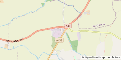 Map of Tewkesbury, Gloucestershire