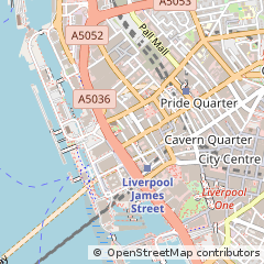 Map of Liverpool, Merseyside