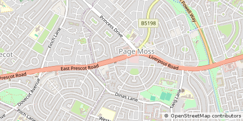 Map of Liverpool, Merseyside