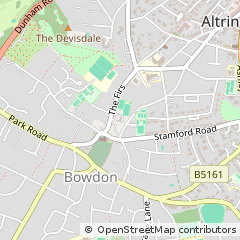 Map of Altrincham, Cheshire