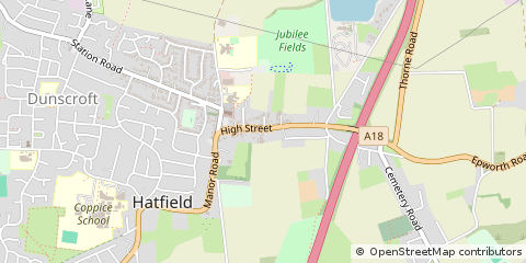 Map of Doncaster