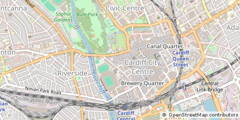 Map of Cardiff