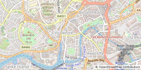 Map of Bristol, Somerset