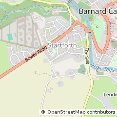 Map of Barnard Castle, County Durham