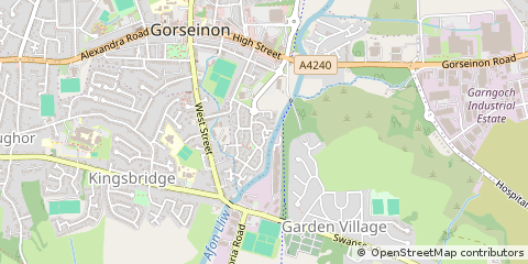 Map of Swansea