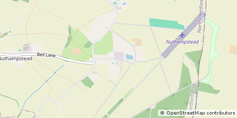 Map of Nuthampstead, Hertfordshire