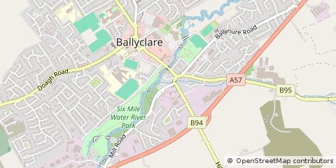 Map of Ballyclare