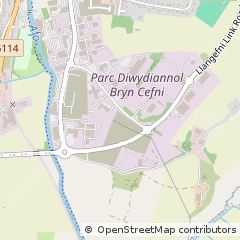 Map of Llangefni, Anglesey