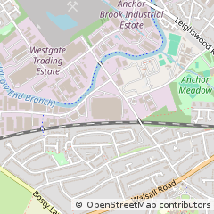 Map of Walsall, West Midlands