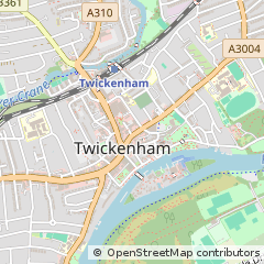 Map of Twickenham, Middlesex