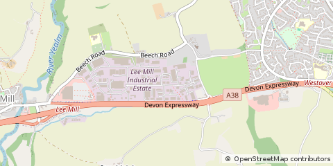 Map of Ivybridge, Devon