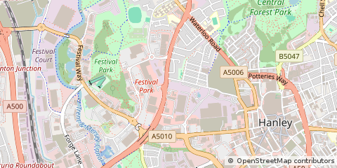 Map of Stoke-on-Trent