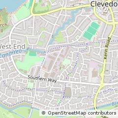 Map of Clevedon, North Somerset