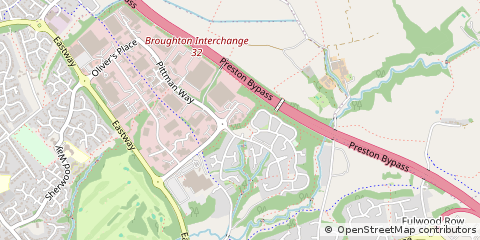 Map of Preston, Lancashire