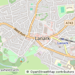 Map of Lanark, South Lanarkshire