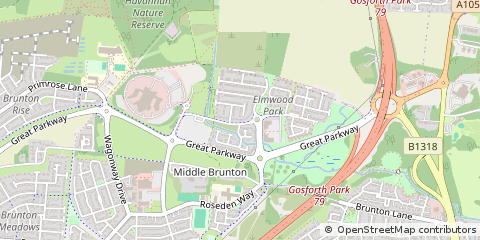 Map of Newcastle Upon Tyne
