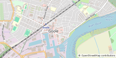 Map of Goole, East Yorkshire