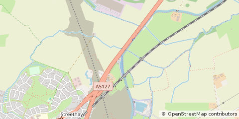 Map of Lichfield, Staffordshire