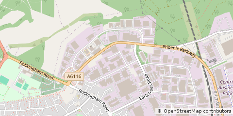 Map of Corby, Northants