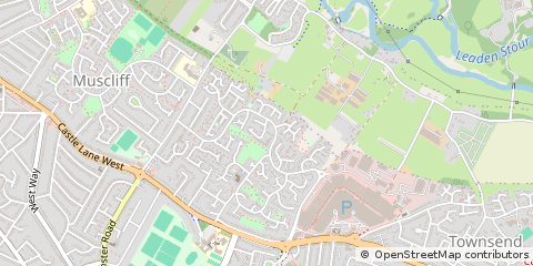 Map of Bournemouth, Dorset