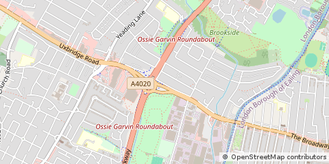 Map of Hayes, Middlesex