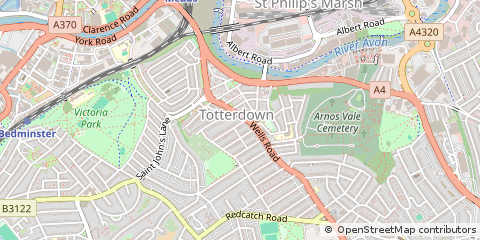 Map of Bristol, City of Bristol