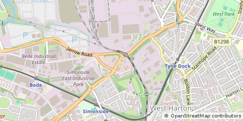 Map of Tyne & Wear, Tyne and Wear