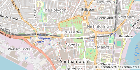 Map of Southampton