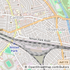 Map of Cardiff