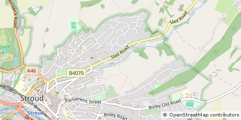 Map of Stroud, Gloucestershire