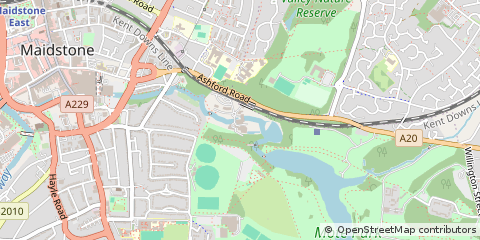 Map of Maidstone, Kent