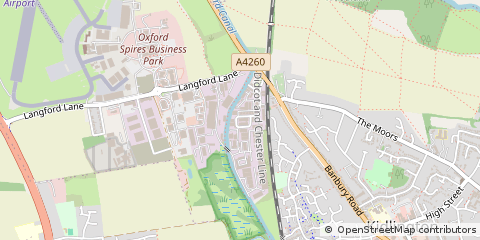 Map of Kidlington, Oxfordshire