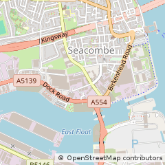 Map of Wallasey, Merseyside