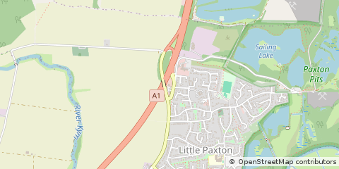 Map of ST. Neots, Cambridgeshire