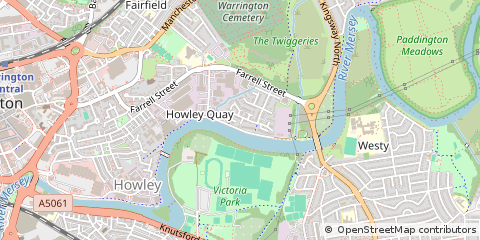 Map of Warrington