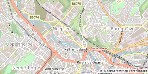 Map of Sheffield