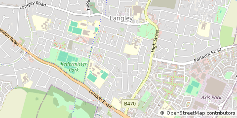 Map of Lichfield, Staffordshire