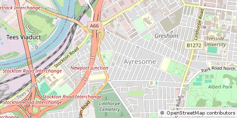 Map of Middlesbrough