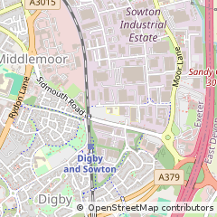 Map of Exeter, Devon