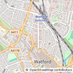 Map of Watford, Herts