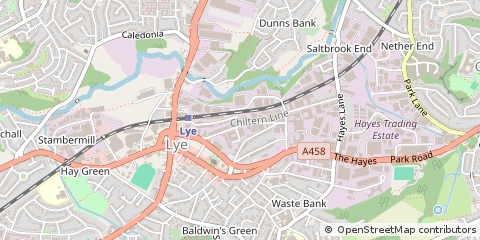 Map of Stourbridge, West Midlands