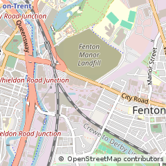 Map of Stoke-on-Trent, Staffordshire