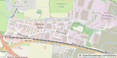 Map of Milton Park, Oxford