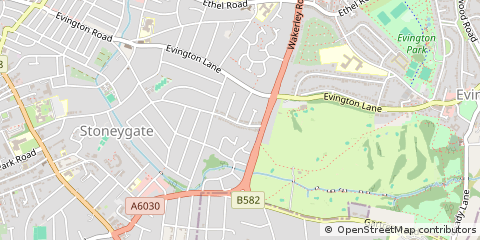 Map of Leicester