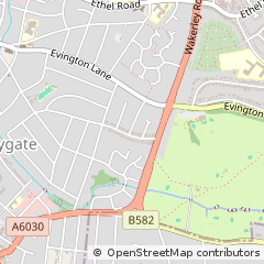 Map of Leicester