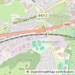 Map of Carmarthen