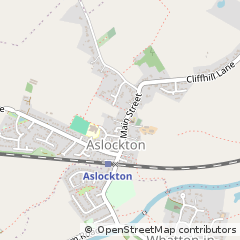 Map of Aslockton, Nottinghamshire