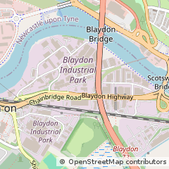 Map of Gateshead, Tyne and Wear