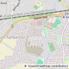 Map of Whitstable, Kent