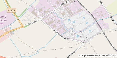 Map of Stallingborough, N E Lincolnshire